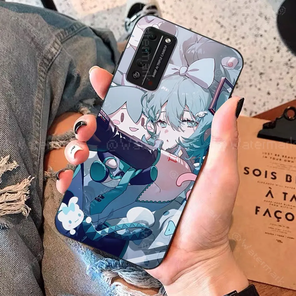 H-Hatsune M-Miku Anime girl Phone Case For Huawei Honor 10 lite 9 20 7A 9X 30 50 60 70 pro plus Soft Silicone Cover