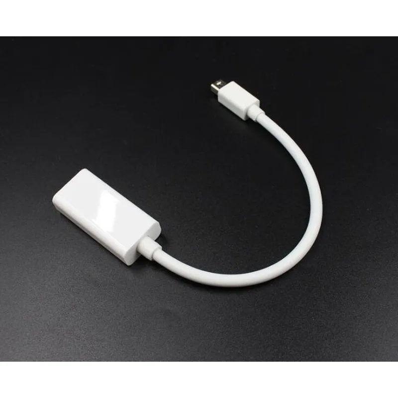 منفذ عرض صغير إلى كابل متوافق مع HDMI 4k 1080P TV Projector DP 1.4 محول منفذ عرض لأجهزة Apple Macbook Air Pro باللون الأبيض