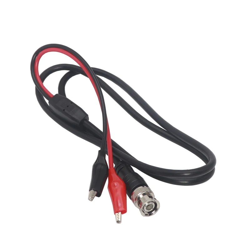 1M BNC Q9 Male Plug To Alligator Clip Oscilloscope Test Probe Cable Connector