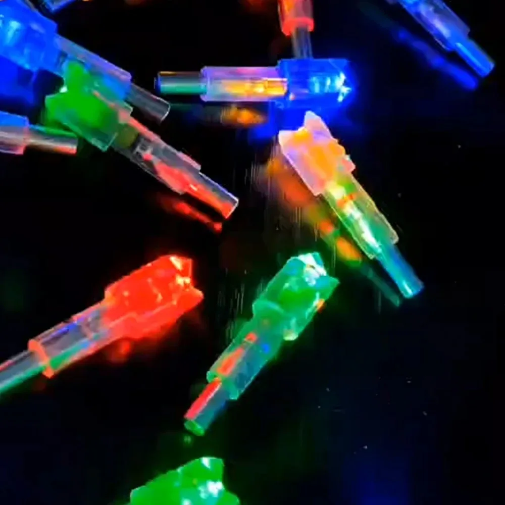 

6pcs LED Arrow Tails Hunting Archery Crossbow Lighted Nocks for Bolts with .285”/.297”/.300”/.305” Bushings for ID6.4mm Arro