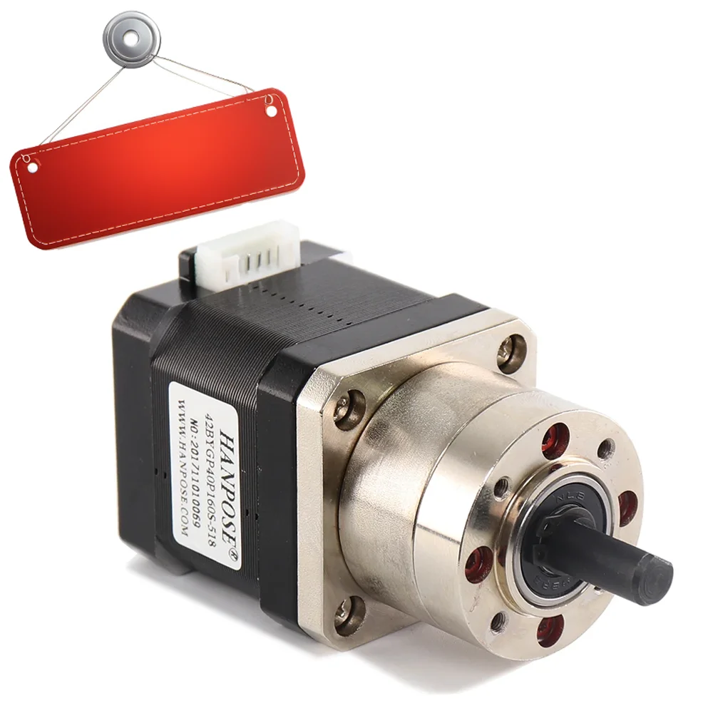 

100pcs 4-lead 40N.CM Nema17 Stepper Motor 17HS4401S-PG5.18:1 Gear Stepper Motor Ratio Planetary Gearbox Nema17 Gear motor