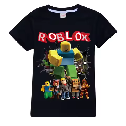 Roblox Game Cartoon Kids T-Shirt Short Sleeve 3D Printed Casual Anime Sports Top Perfect Birthday Gift for Children