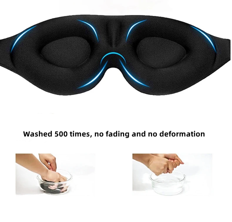 3D Sleep Mask Natural Sleeping Eye Mask Eyeshade Cover Shade Eye Patch Women Men Soft Portable Blindfold Travel Eyepatch