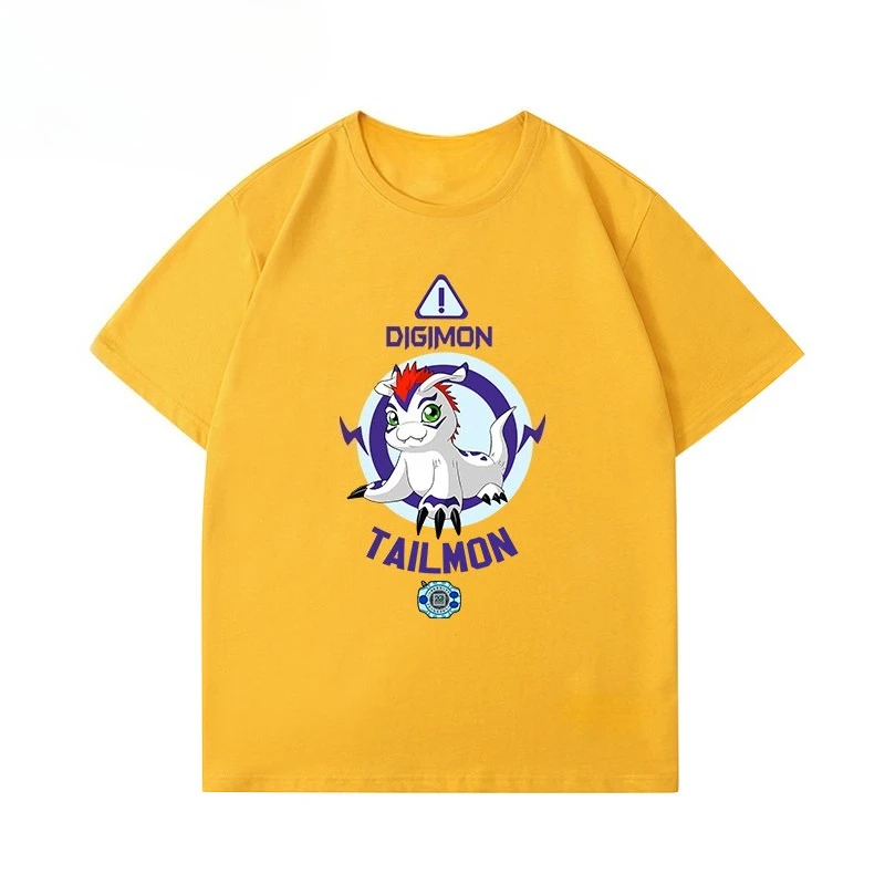 New Digimon T-shirt Boudoir Clothes Di Lu Beast Ancient Beast Day Comic and Cartoon Joint Clothing Short Sleeves