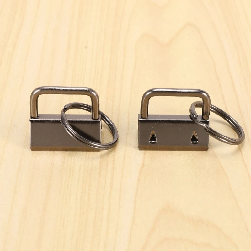 200 PCS Wristlet Hardware, 1 Inch Key Fob Hardware For Keychain, Key Lanyard And Key Chain Making Hardware Supplies