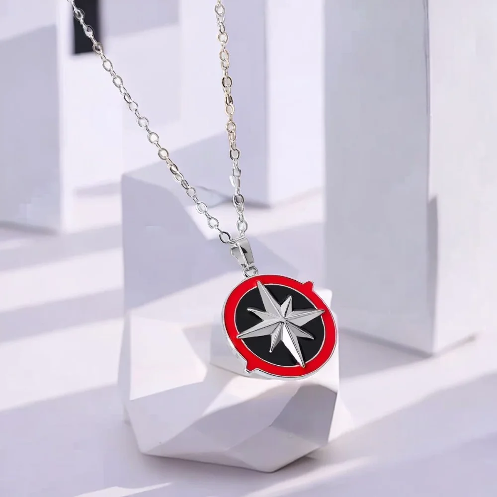 Fashion Compass SKZ Fans Compass Necklace Concert Necklace Acrylic Accessories Pin Bag Star Accessories Gifts