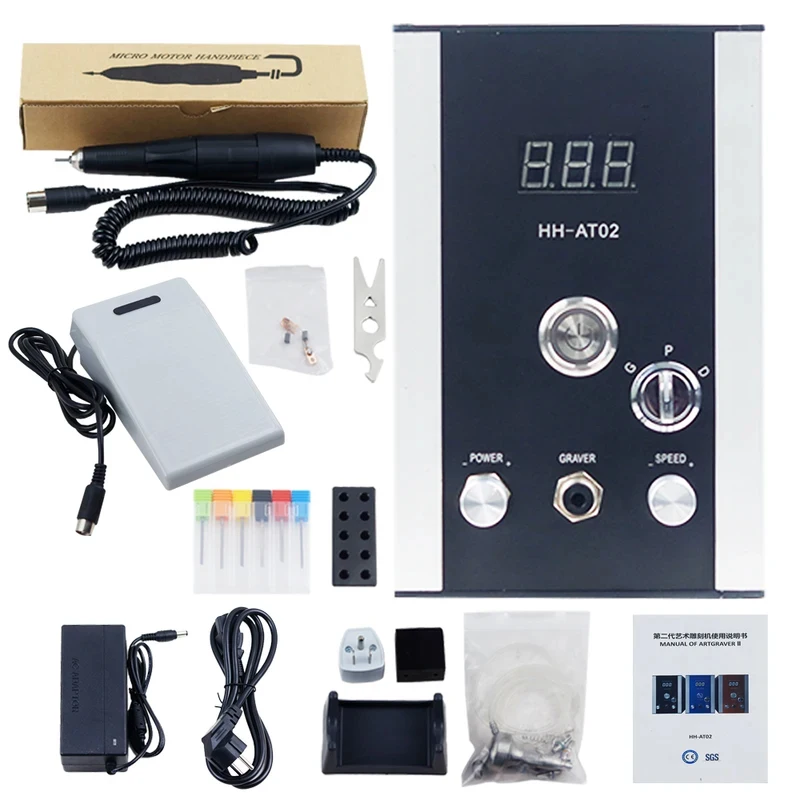 NO Need Comprsor HH-AT0 HH AT0 0~0V Pneumatic Engraving Tools Jewelry Graver Hi…