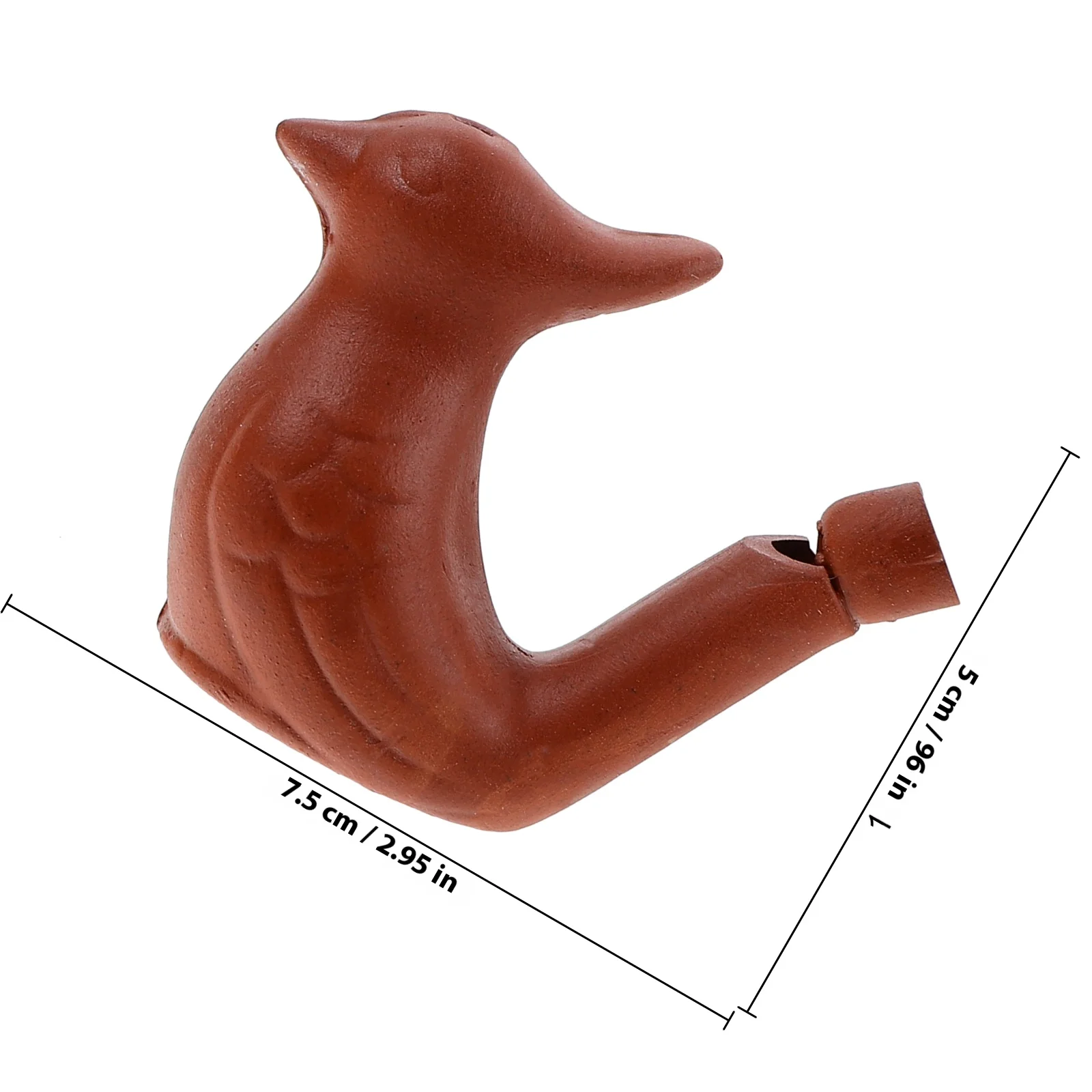 2 قطعة صافرة في الهواء الطلق الإبداعية على شكل طائر الأدوات الخزفية الموسيقى صافرة لدعوة الاتجاه في البرية