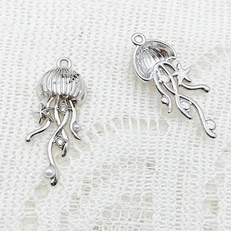 دلاية دلفين من سلسلة المحيط ، أخطبوط من سبيكة ذاتية الصنع ، إكسسوارات مجوهرات ، زيت بالتنقيط ، ذيل أزرق ، مادة سلسلة مفاتيح ، نجم بحري ، 10: 50 #3