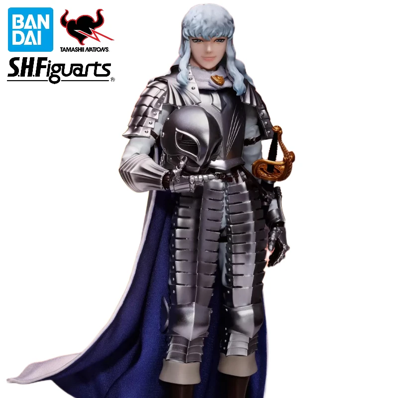 Figura de Acción Articulada BANDAI S.H.Figuarts Berserk Griffith Band of the Hawk, Set Completo de Accesorios de Caballero, Coleccionable de Anime