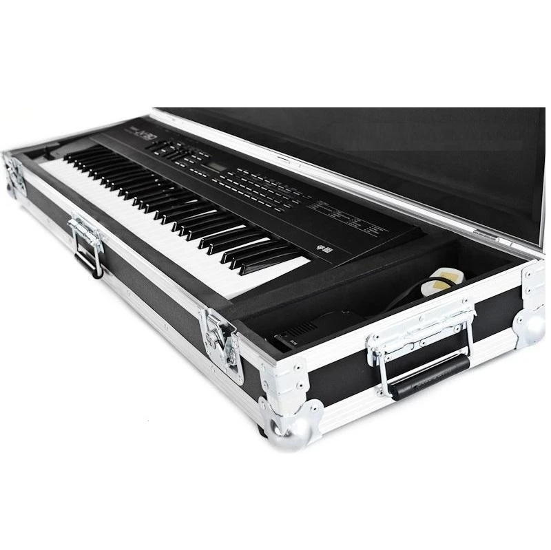 

Piano keyboard New Design 61 76 or 81 notes Carrying Flight Case with Custom Foam Hardshell Case 03