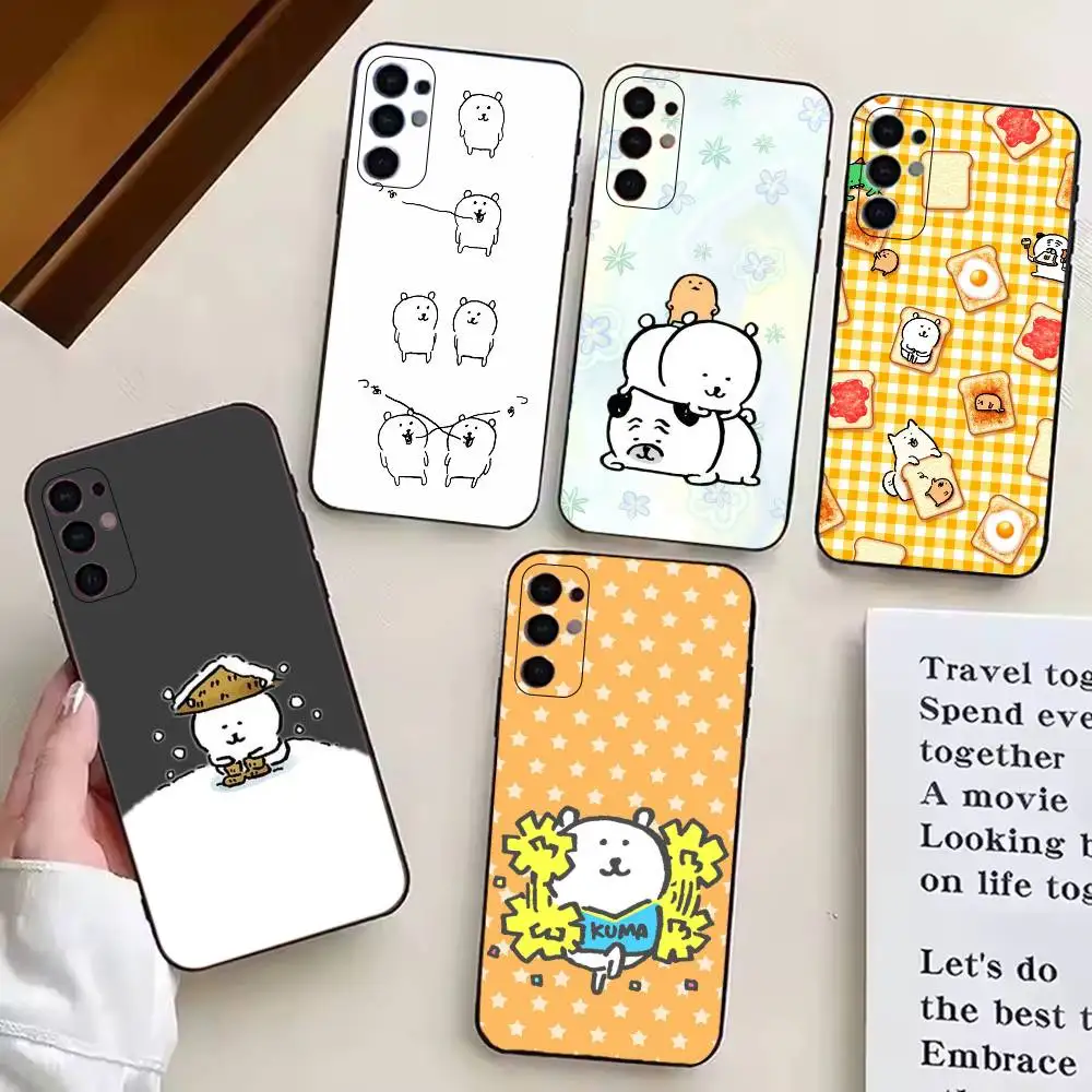 Funny Cartoon J-Joke B-Bear Phone Case Black Silicone Soft For Samsung S25,S24,S21,S22,S23,S30,Ultra,S20,Plus,Fe,Lite