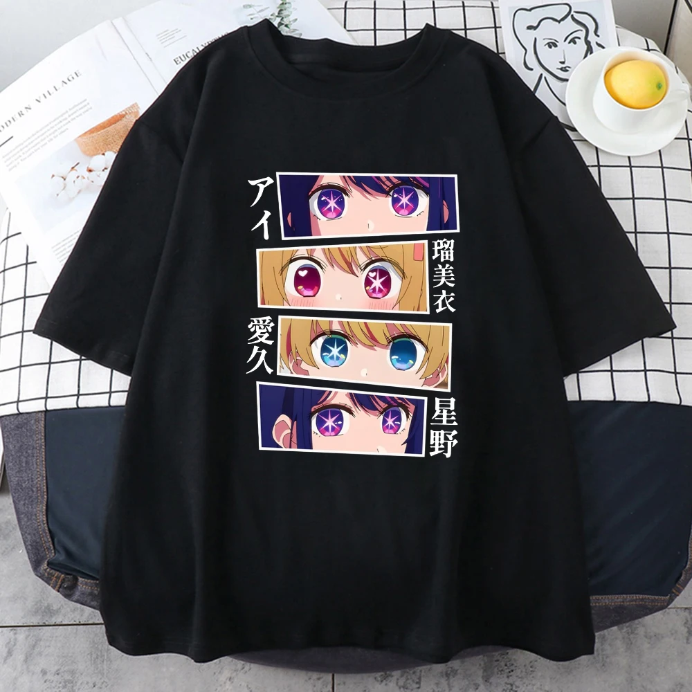 

Kawaii Anime Oshi No Ko Eyes T-shirt Women Hoshino Ai Unisex Short Sleeve TShirt 2023 Summer Y2K Clothes Top Fashion Streetwear