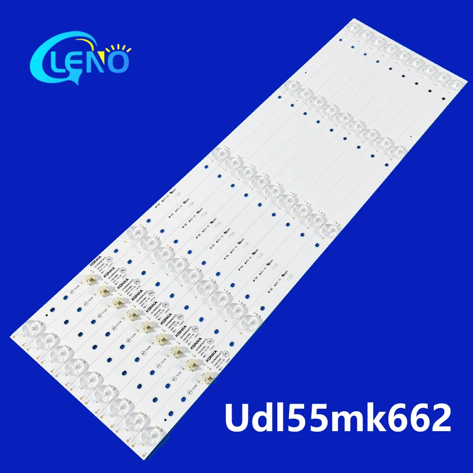 9pcs LED Backlight Strip For Atvio Udl55mk662 Ants Udl55mk662ants