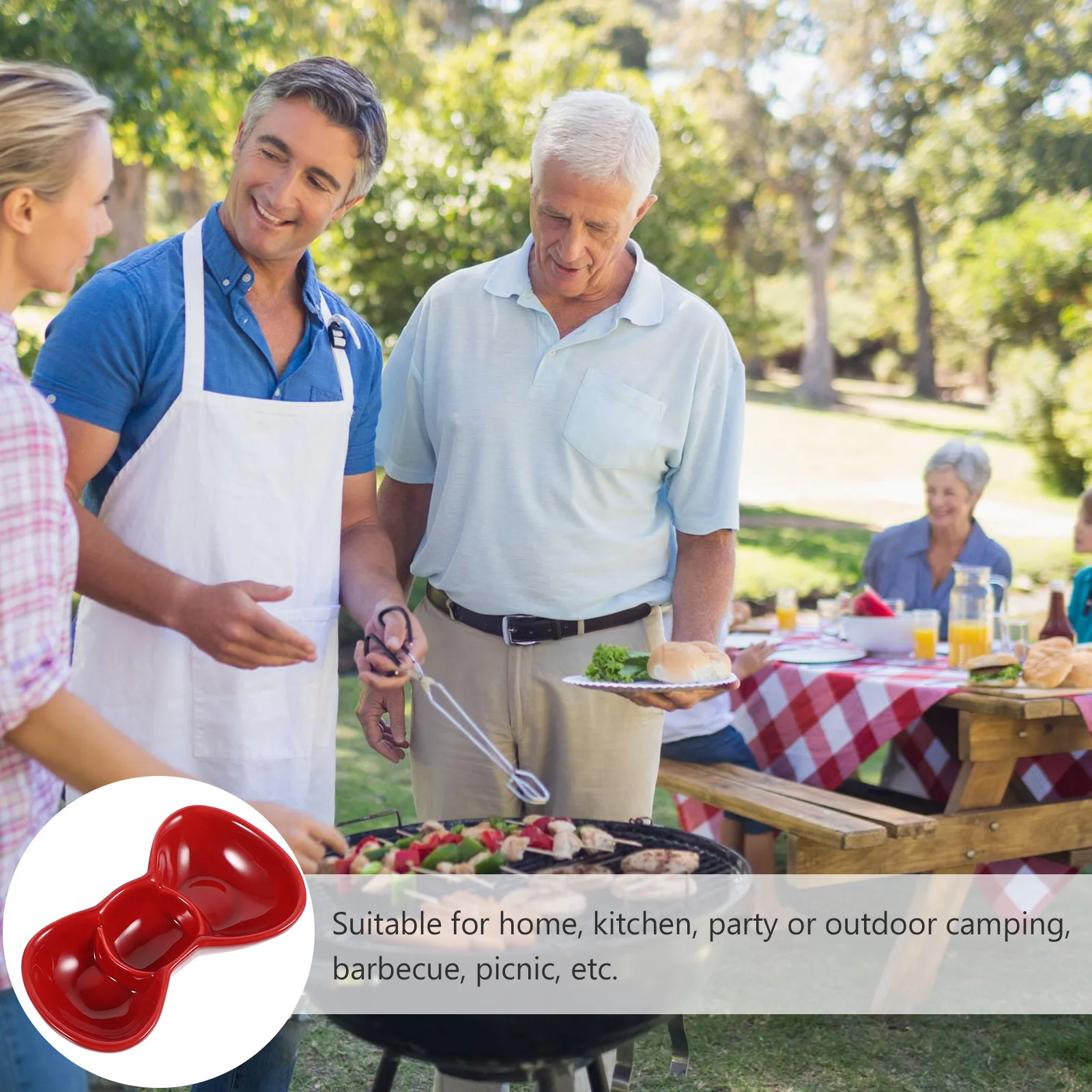 

1Pcs Seasoning Plate Premium Bowknot Dipping Dish for Sauce Ketchup Mustard Soy Vinegar Ideal for Home Restaurant Catering Three