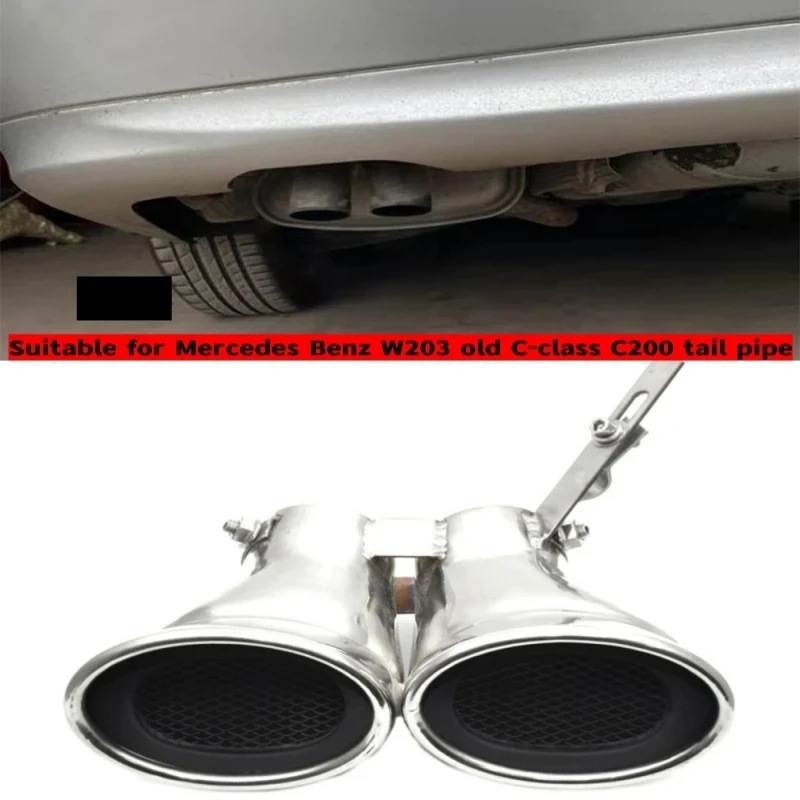 

Suitable for Mercedes Benz W203 old C-class C200 tail pipe modification exhaust pipe stainless steel tail nozzle