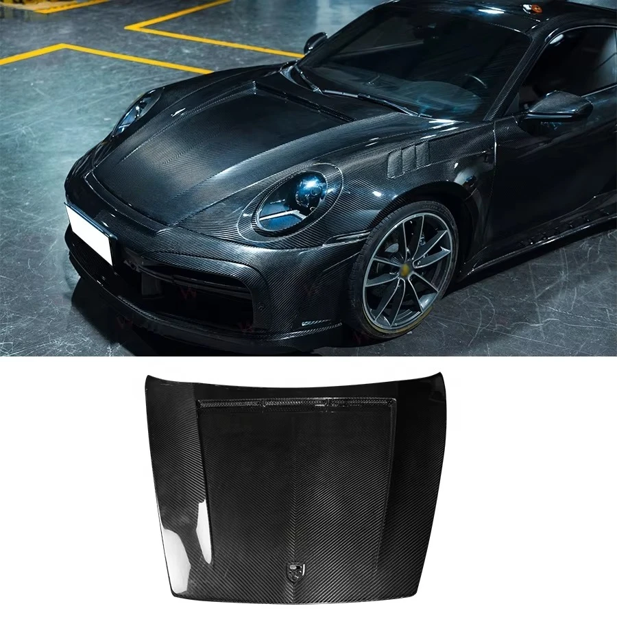 

TC Style Carbon Fiber Hood forPorsche 911 992 Carrera S 2019-2023 Front Hood Bonnet Engine Cover Car Accessories Bodykit