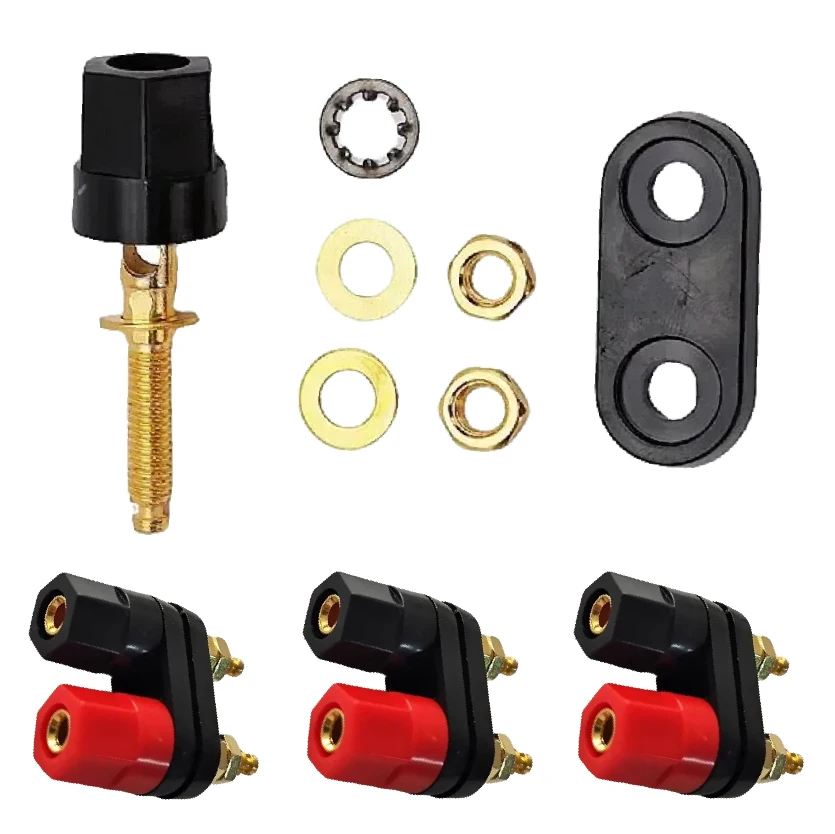 Power Supply Binding Post 4mm Banana Socket Dual Female Terminal for Speaker Amplifier Connector
