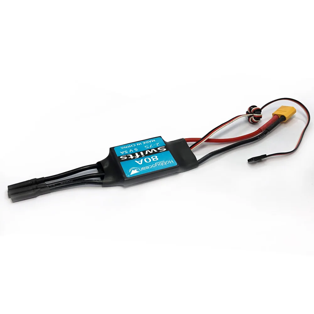 Motore EDF Hobbyocean 70mm 12 pale 4S 2800KV 6S 2100KV con 80A ESC CAcirca 2200G Spinta per parti di aerei EDF modello RC