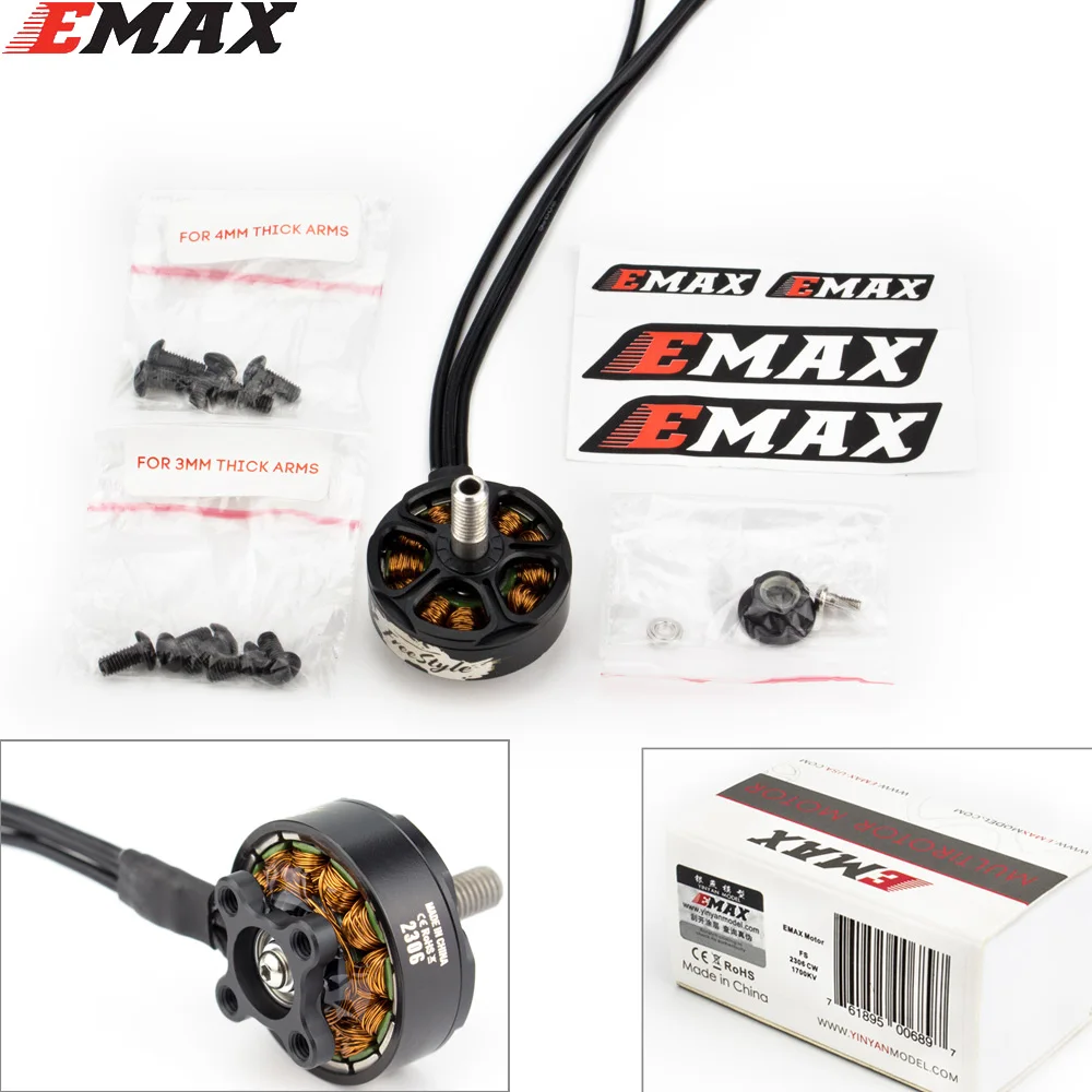 Emax Hawk Buzz FS2306 3-6S 1700KV/2400KV Motor CW for 40-60A ESC RC FPV Racing Drone Model