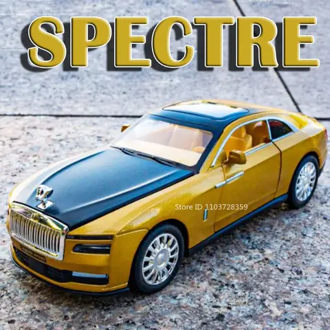1:32 자동차 모델 롤스로이스 스펙터 리 자동 ONE 장난감 합금 다이캐스트 신 에너지 차량 사운드 라이트 도어 열림 풀백 선물