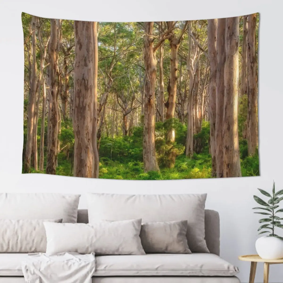 

Forest Twilight, Boranup Forest Tapestry Mushroom Decorations For Your Bedroom Wall Carpet Tapestry