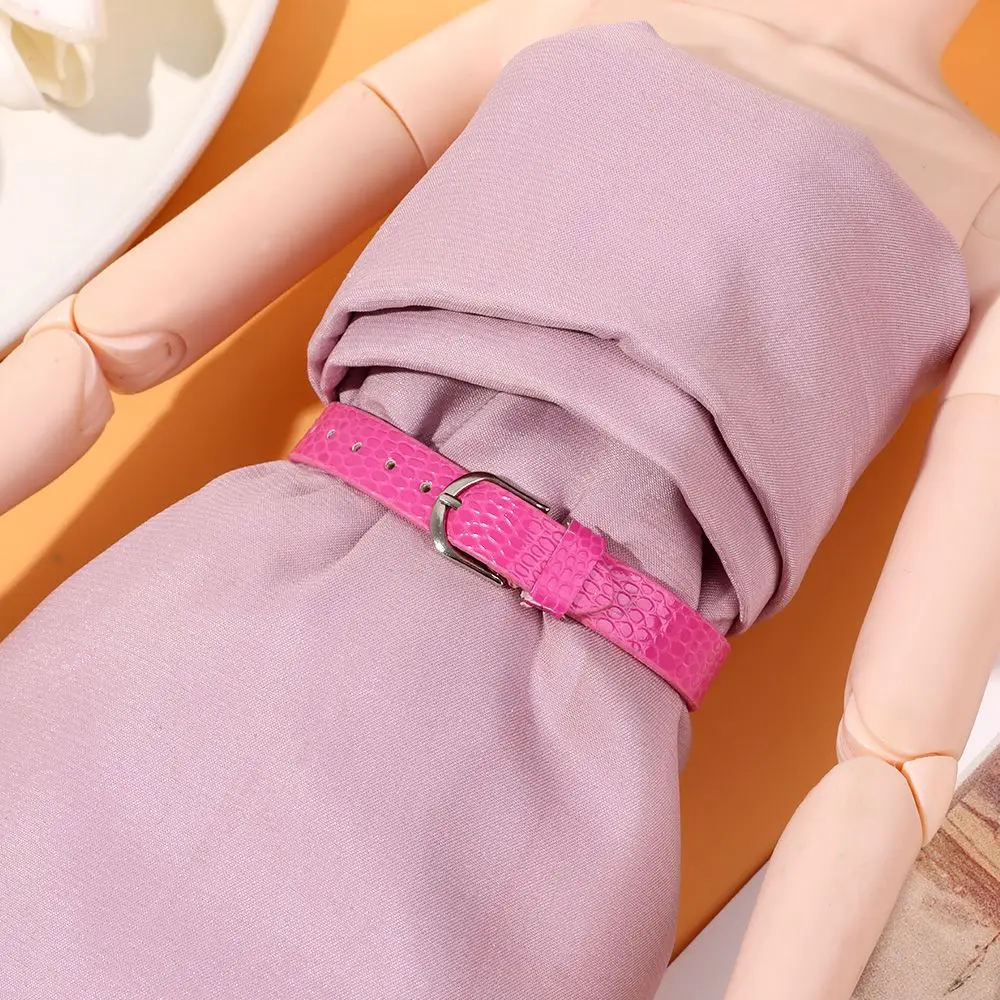 Super Mini Doll Bag Belt DIY Material Doll Waist Belts DIY Handmade Doll Clothes Bags Sewing Accessories Imitation Leather Belt