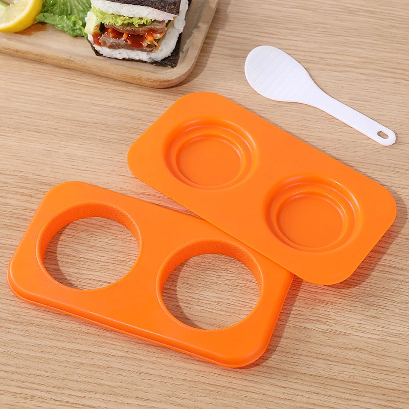 Rice Burger Onigiri Mold Rice Ball Mould Sandwich Triangle Square Round Sushi Mold Bento Box Kimbap Machine Cooking Tools