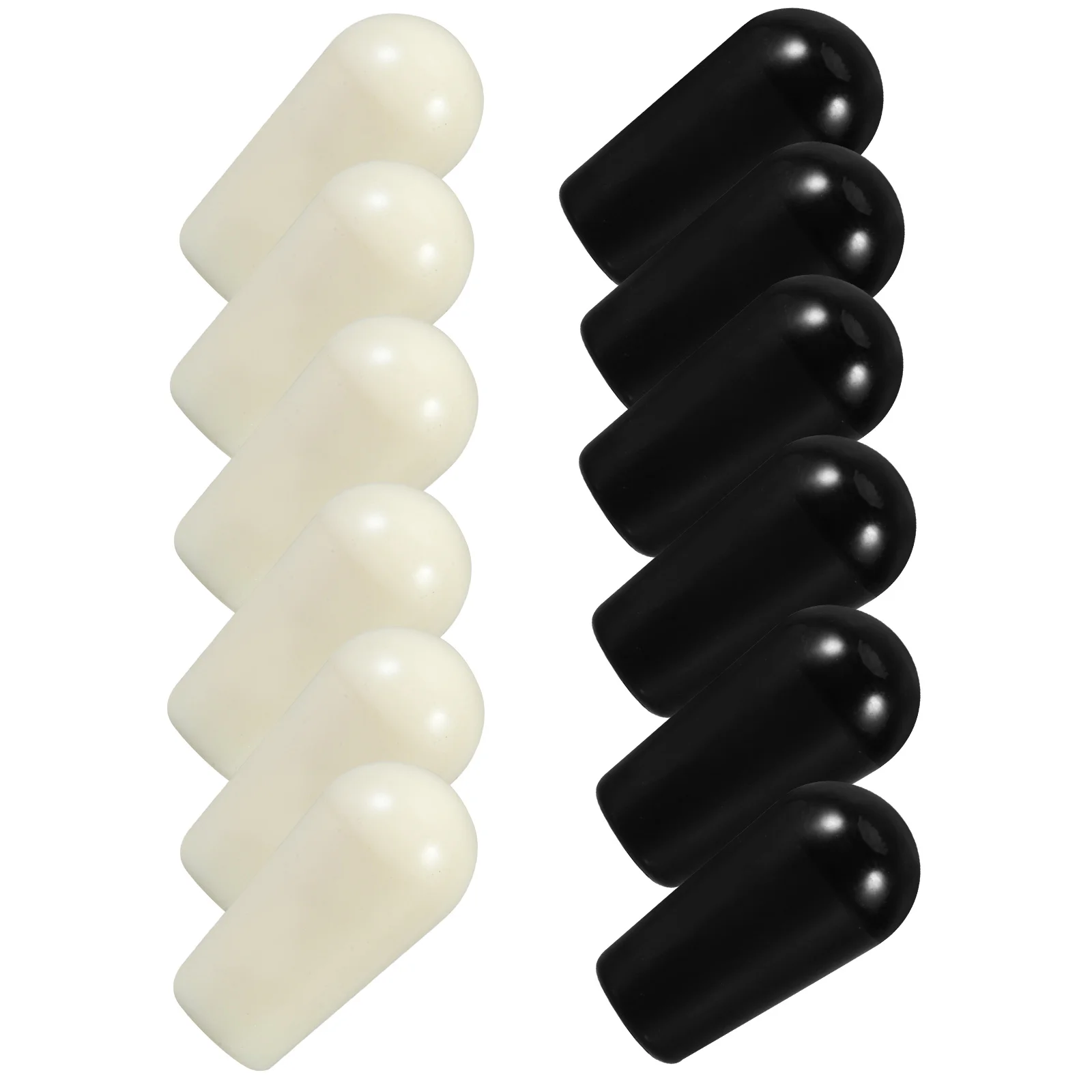 

12 Pcs Musical Instrument Accessories Electric Guitar Switch Cap Plastic Mini Toggle Switches