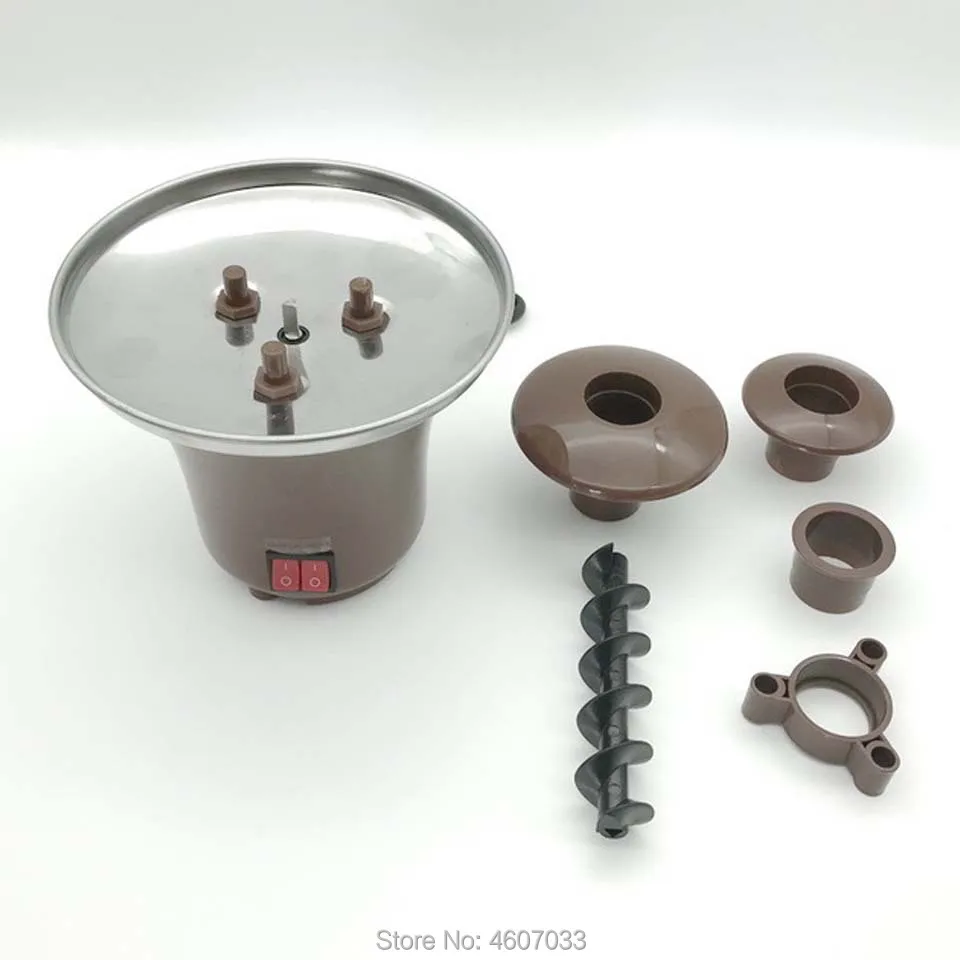 Nieuwe Mini Chocolade Fontein Drie Lagen Creatieve Ontwerp Chocolade Melt Met Verwarming Fondue Machine Diy Mini Waterval Hotpot