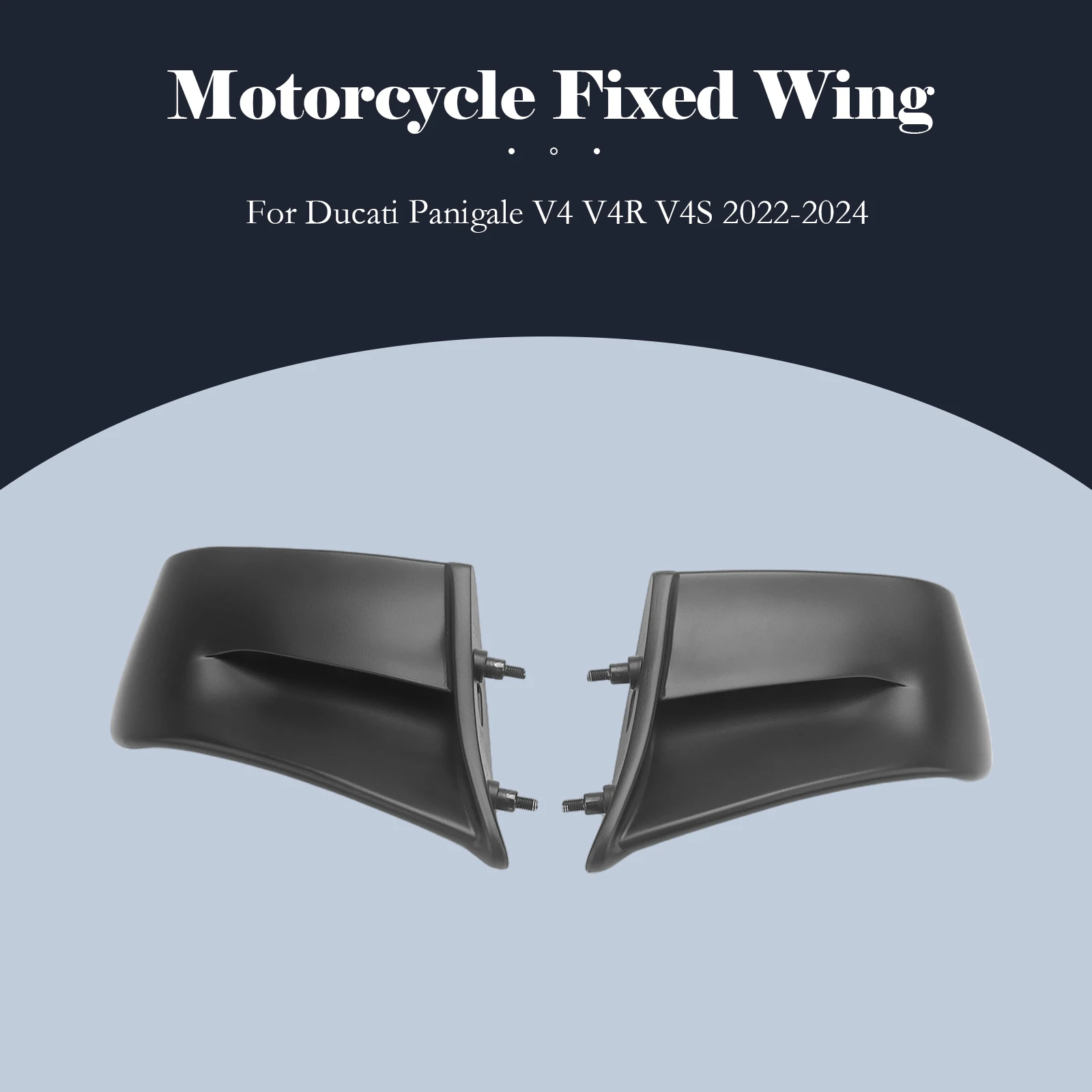 

Motorcycle Accessories Winglet Aerodynamic Wing Kit Spoiler Deflector For Ducati Panigale V4 V4R V4S 2022-2024Fairing Cover