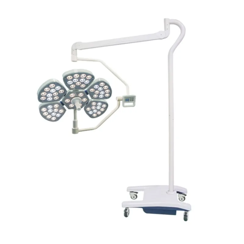 

Mobile Electric LED Adjustable Shadowless Surgical Lamp CRI 90 40000-160000lux Illumination Petal-Shape Operating Light