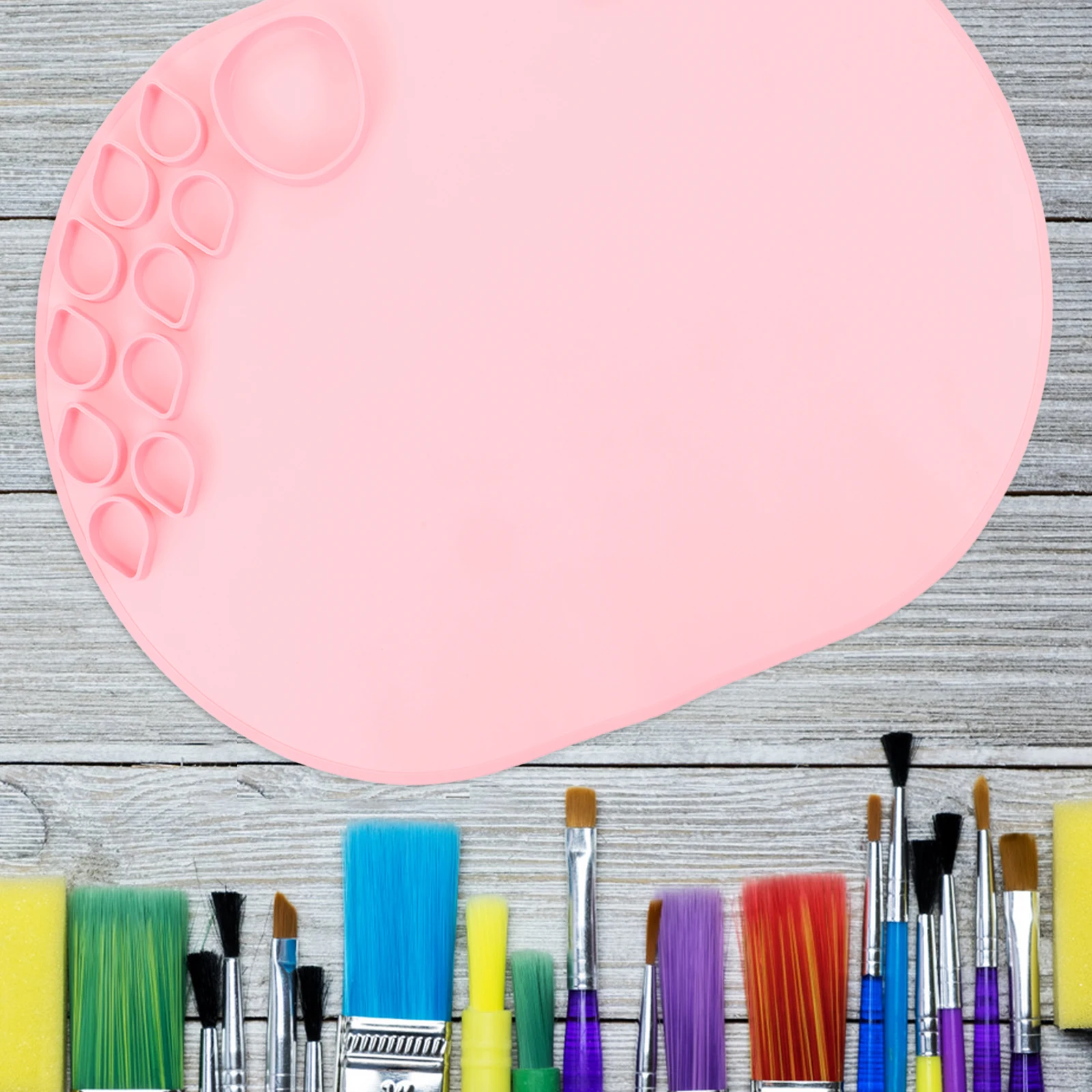 

Silicone Drawing Craft for Painting Reusable Nonstick Art Silicone Artist Mat For Painting Supplies Lightweight Portable