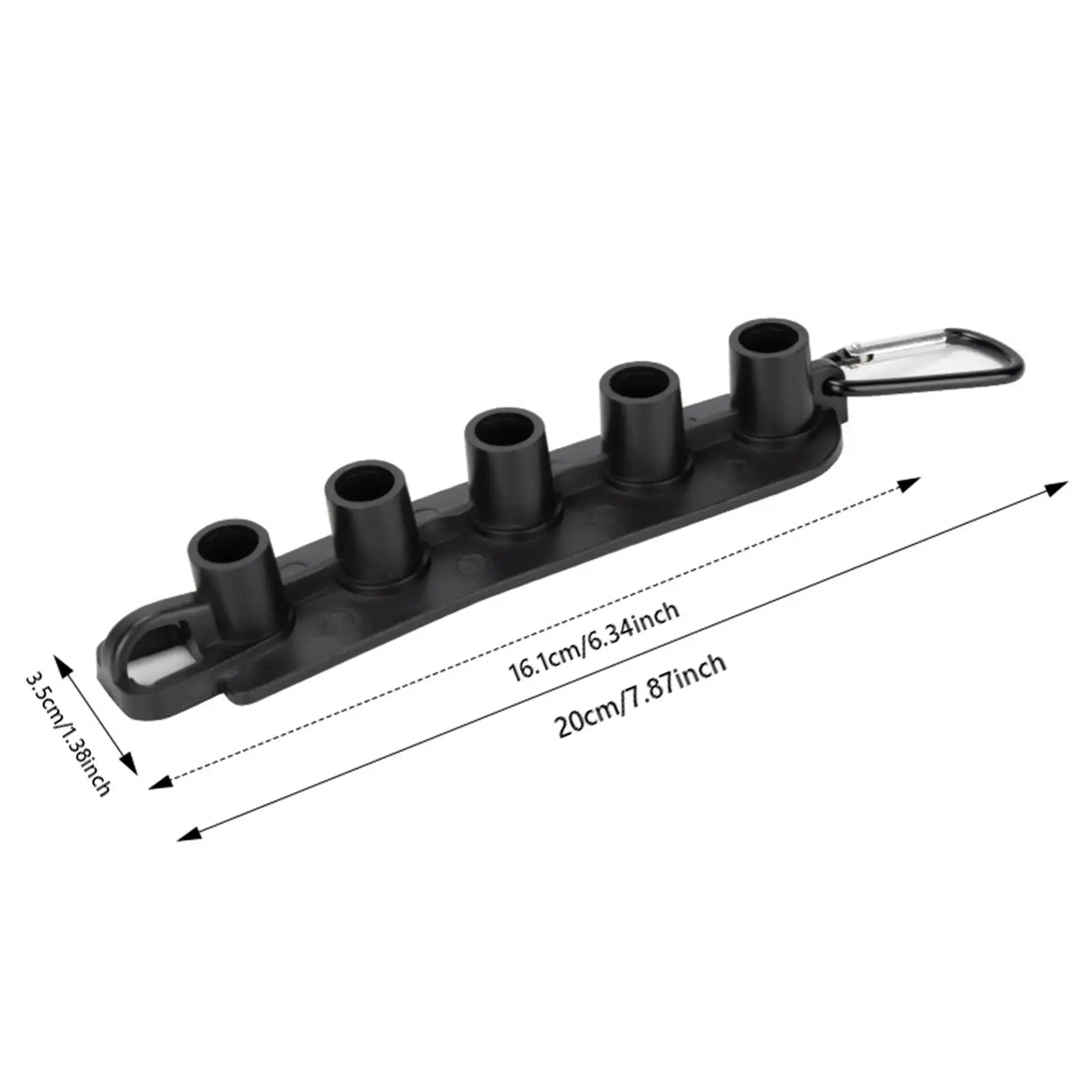 Rubber Pressure Washer Tip Holder Portable Nozzle Organizer Rack with Clip Easy Install for Power Washer