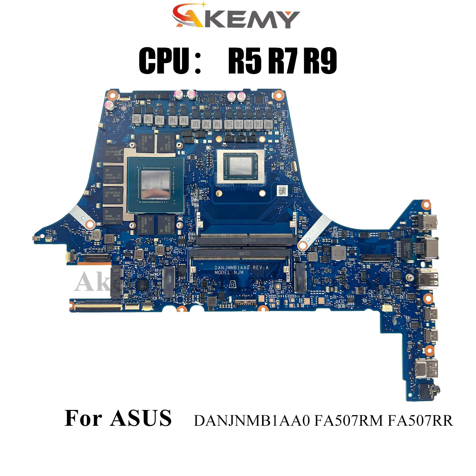 

DANJNMB1AA0 Laptop Motherboard For ASUS TUF Gaming FA507R FA507RR FA507RM Notebook Mainboard With R5 R7 R9 CPU 100% tests OK stk