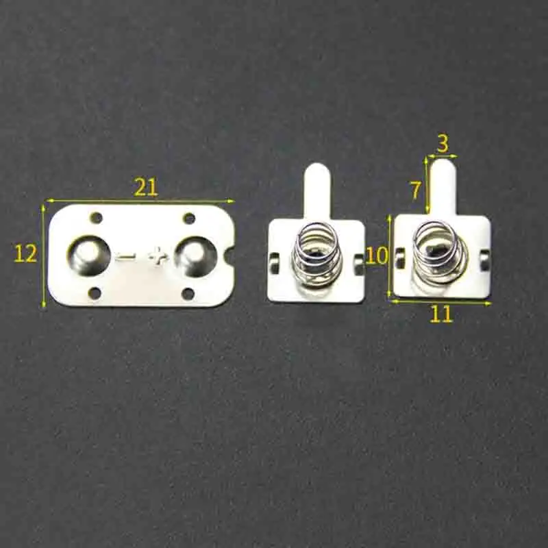 10PCS AAA Battery Shrapnel No.7 Spring Contact Plates Set Positive & Negative for Electronic Device Replacement