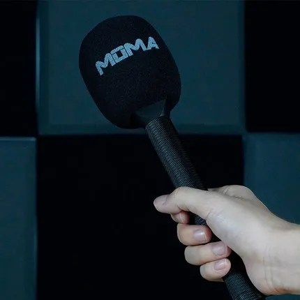 handheld-metal-rod-interview-vlog-microphone-windshield-for-moma-lark150-wireless-microphone-system-accessories