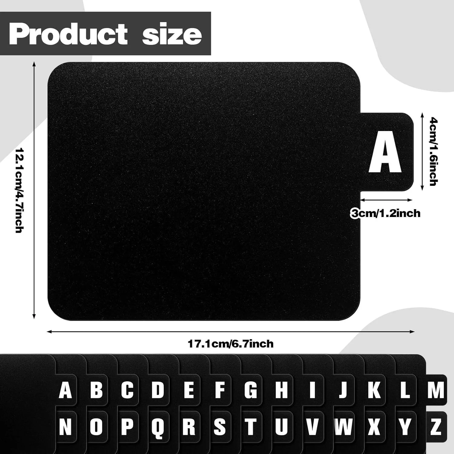 Bild 7: 26 Stück Schallplattenteiler DVD Alphabetische Teiler A-Z Alphabetische Teiler Vinyl Schallplatten-Organizer mit Alphabet