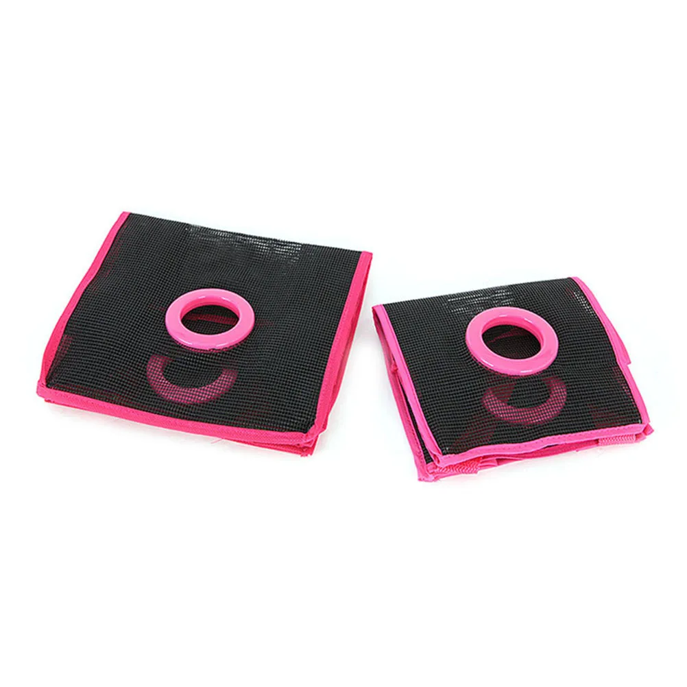 Mesh Storage Bag For Kitchen Large Rose Red Hanging Organizer Side Bottom Openings Recycling Long-Term Use Ventilated