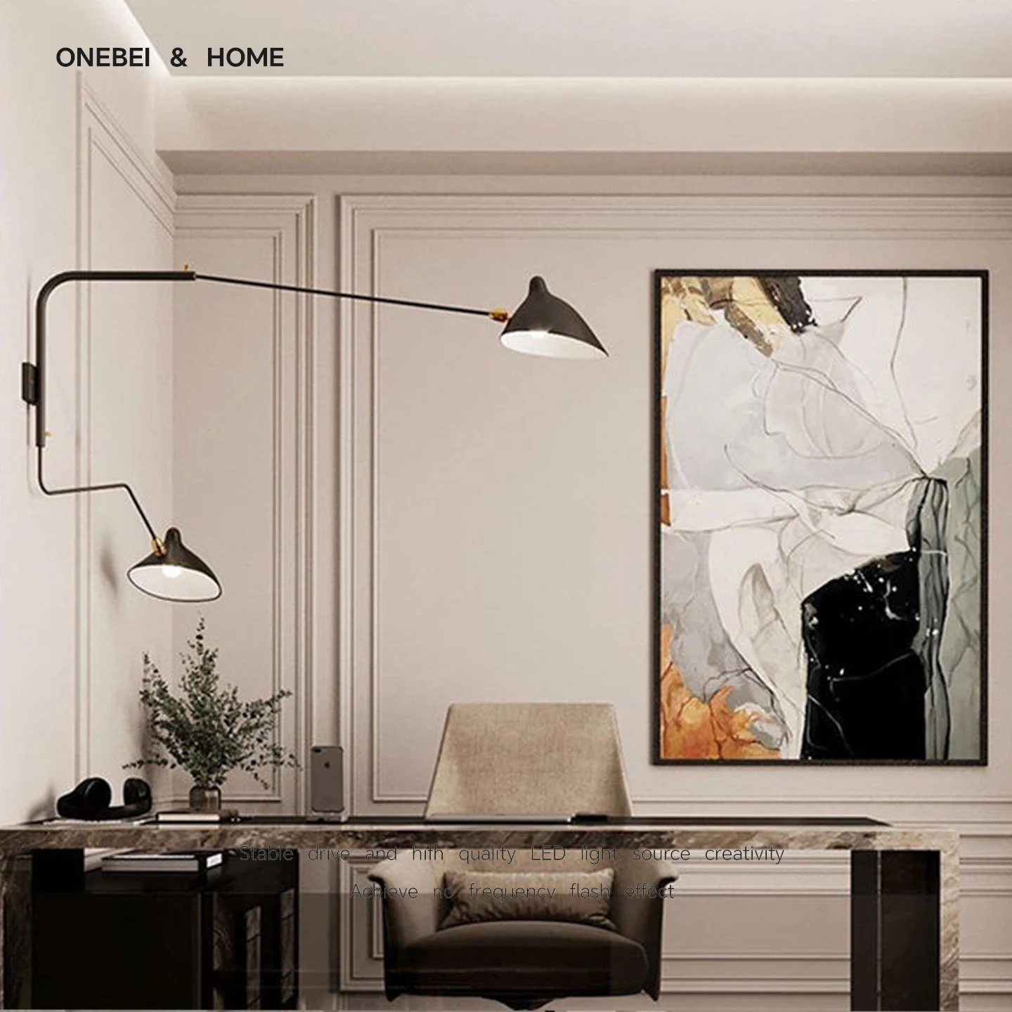 Lndustrial Style Wall Lamp DaWn Spider Retro Wall Lamp Adjustable Long Arm Lamp Living Room Dining