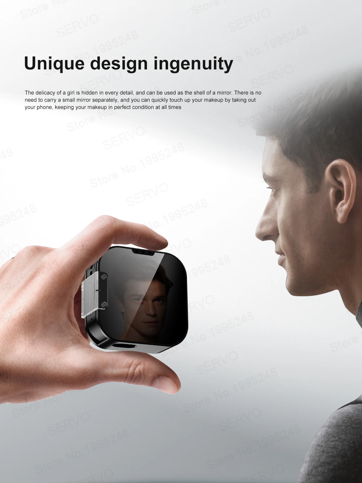 SERVO I19 ROTATE Touch Screen Mini Mobile Phone 2G 2SIM Magic Voice Bluetooth Dial FM Radio 90° Rotating Small Feature Cellphone