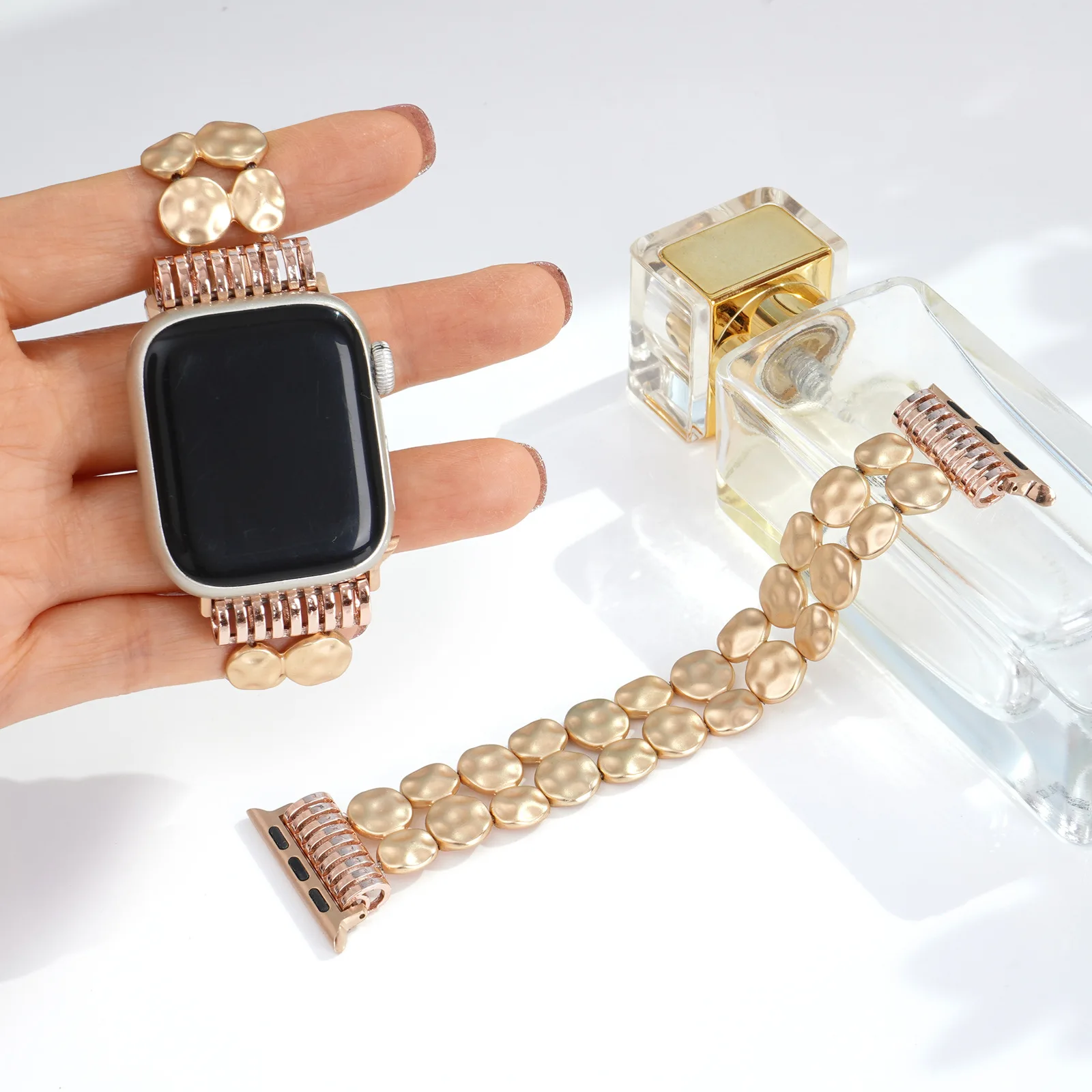 pulseira-de-liga-feminina-minimalista-dourada-classica-adequada-para-apple-watch-iwatch-pulseira-elastica-de-design-de-luxo