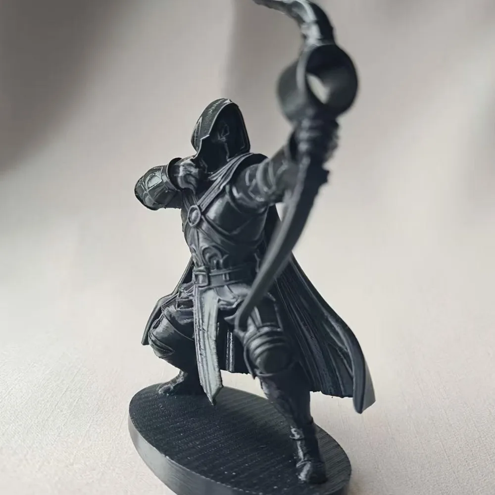 3D Printed Knight Pen Holder Plastic Stable Samurai Sculpture Desk Pen Holder Retro Multi-Functional Samurai Sculpture Ornament