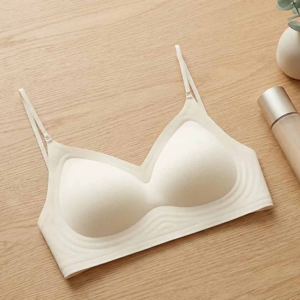 Fashion Deep V Wireless Push Up Bra Shockproof Lingerie Underwear for Women Back-beautiful Anti-sagging Seamless Bra Gifts