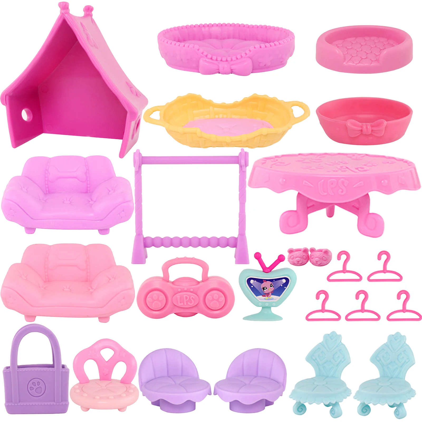 

LPS Minilpsshop Pet Shop Large Accessory House Doghouse Handbag Accessories For Dachshund Shorthair Cat Collie (Excluding Toys)