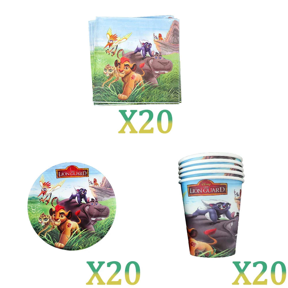 König der Löwen Simba Geburtstagsdekoration Partyzubehör Cartoon-Becher Teller Servietten Tischdecke für Kindergeburtstag Geschenk Babyparty – Detail 10