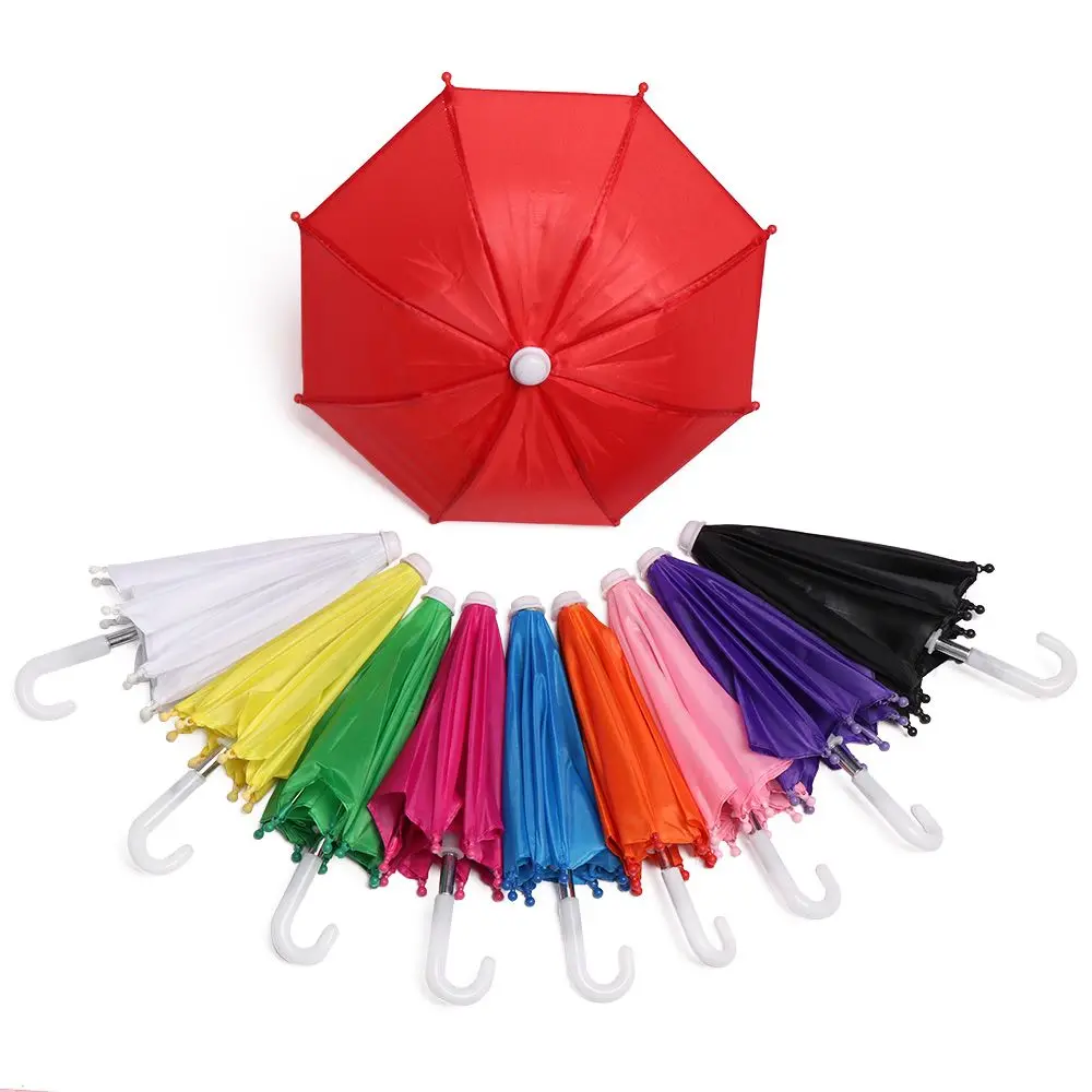 Mini parapluie embellissement jouet pour bébé, accessoires de beurre américain coloré, équipement de pluie