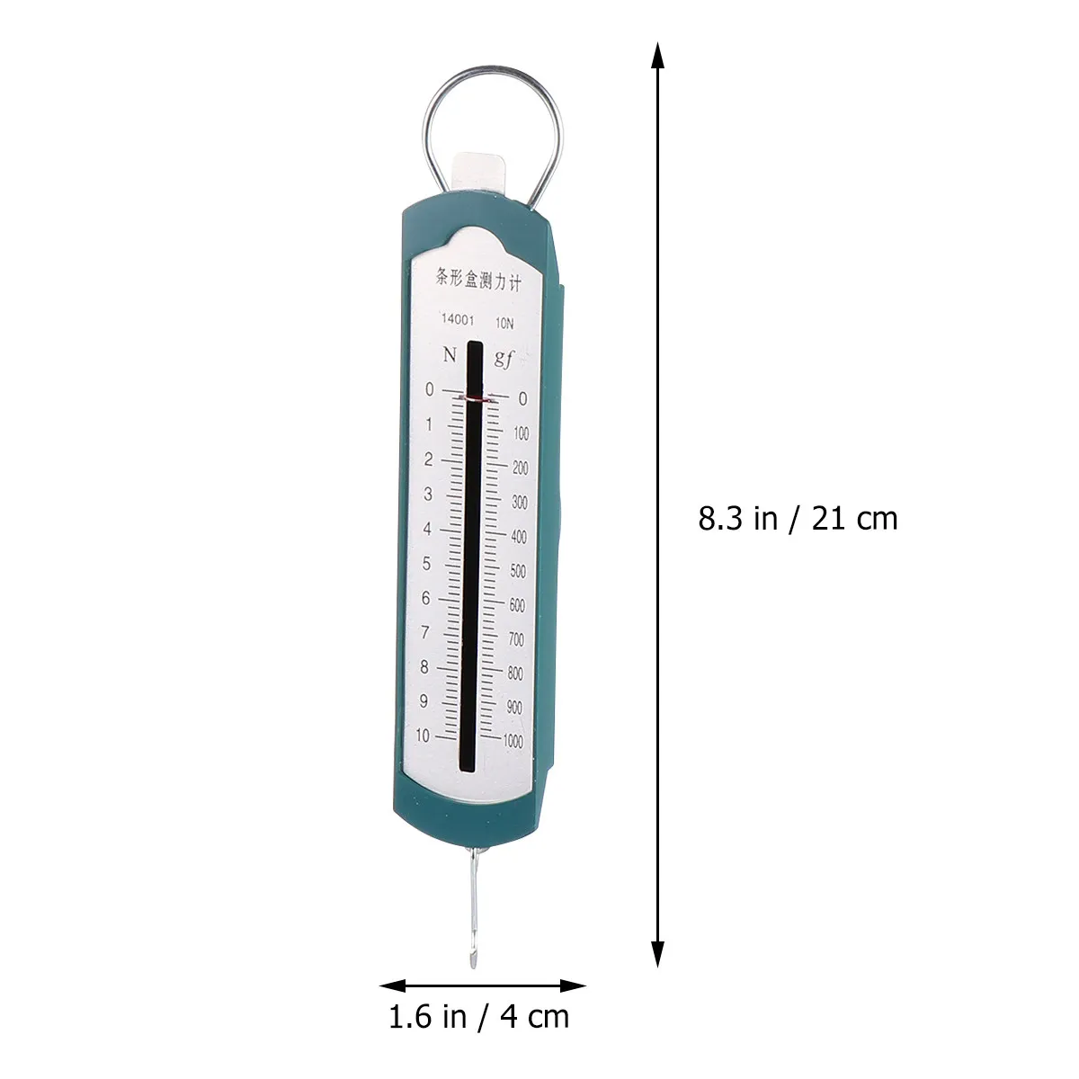 1Set Spring Dynamometer Stainless Steel Portable High Precision Dynamometer for Physics Teaching School Force Gauge