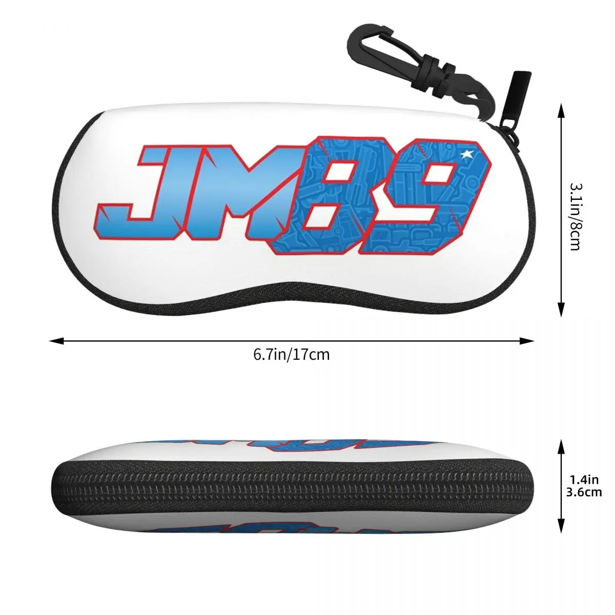 حافظة نظارات Jorge Martin Number 89، صندوق نظارات شمسية ناعم للنساء والرجال #3