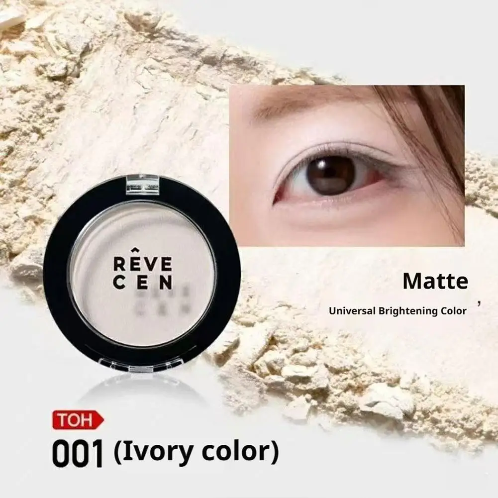    พาเลทอายแชโดว์เดี่ยว กันน้ำ สไตล์โกธิค ถาดอายแชโดว์สำหรับผู้หญิง สีขาวเข้มข้น ติดทนนาน แต่งตา